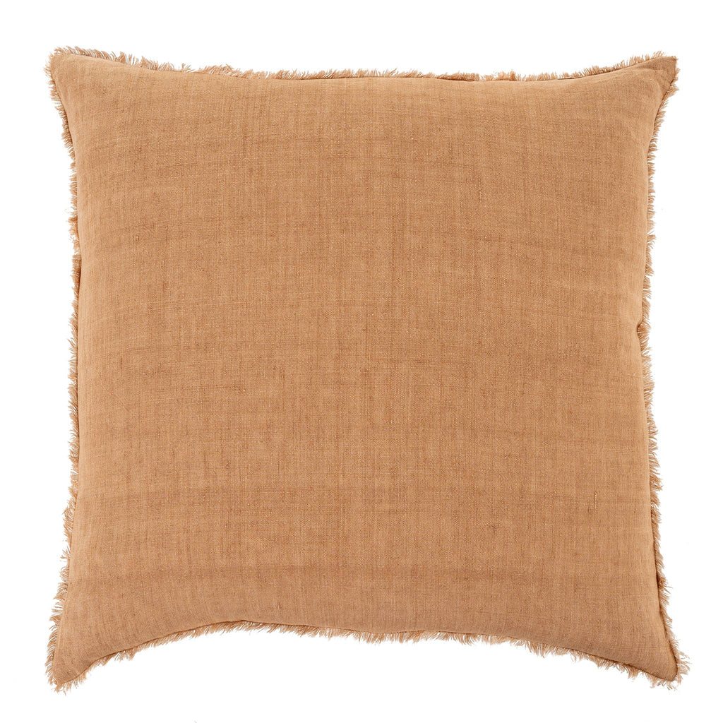24x24 Lina Linen Pillow Terracotta