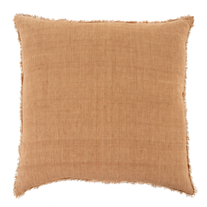 24x24 Lina Linen Pillow Terracotta