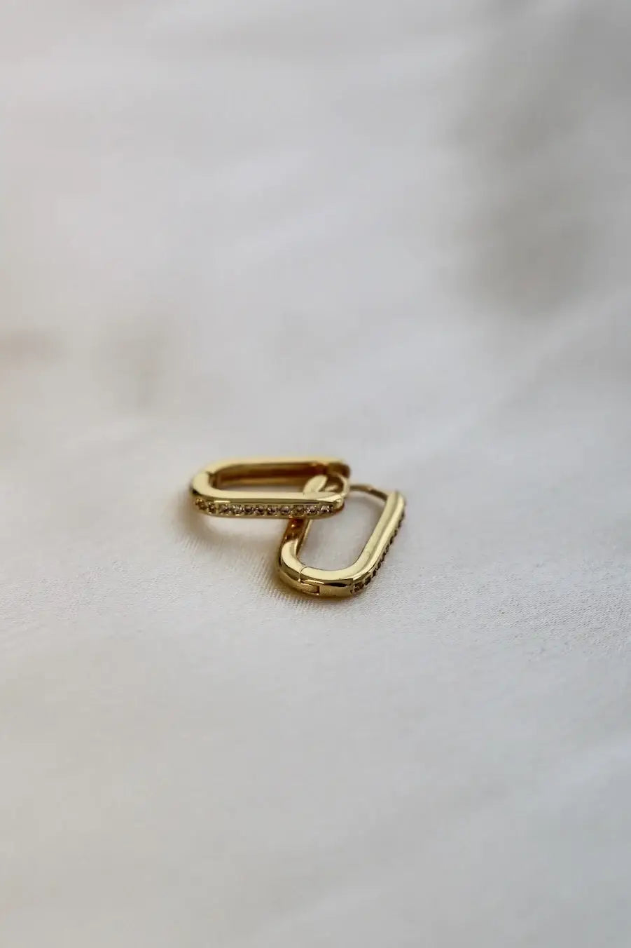 Leo Rectangle CZ Hoops
