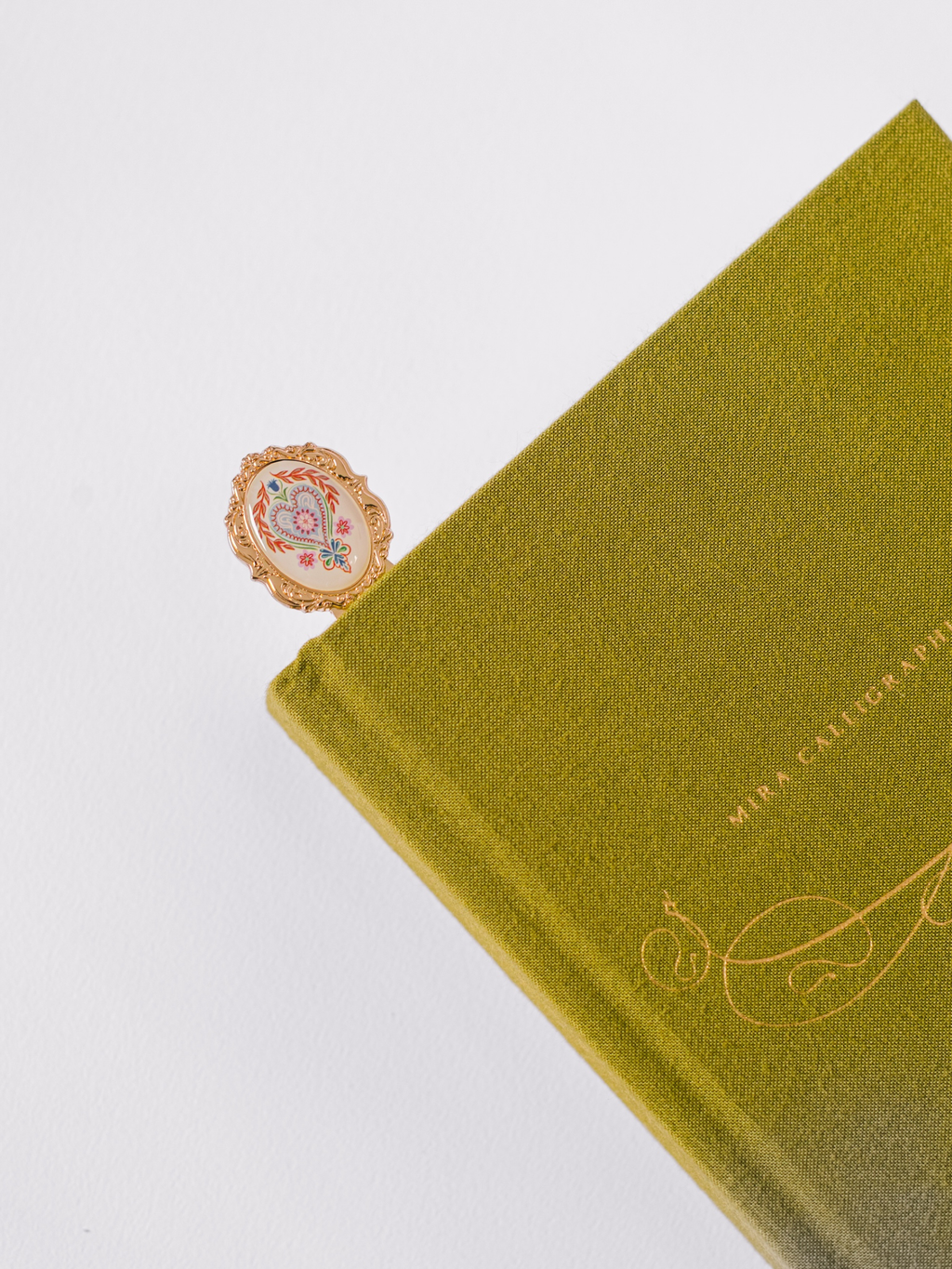 Folk Heart Metal Clip Bookmark