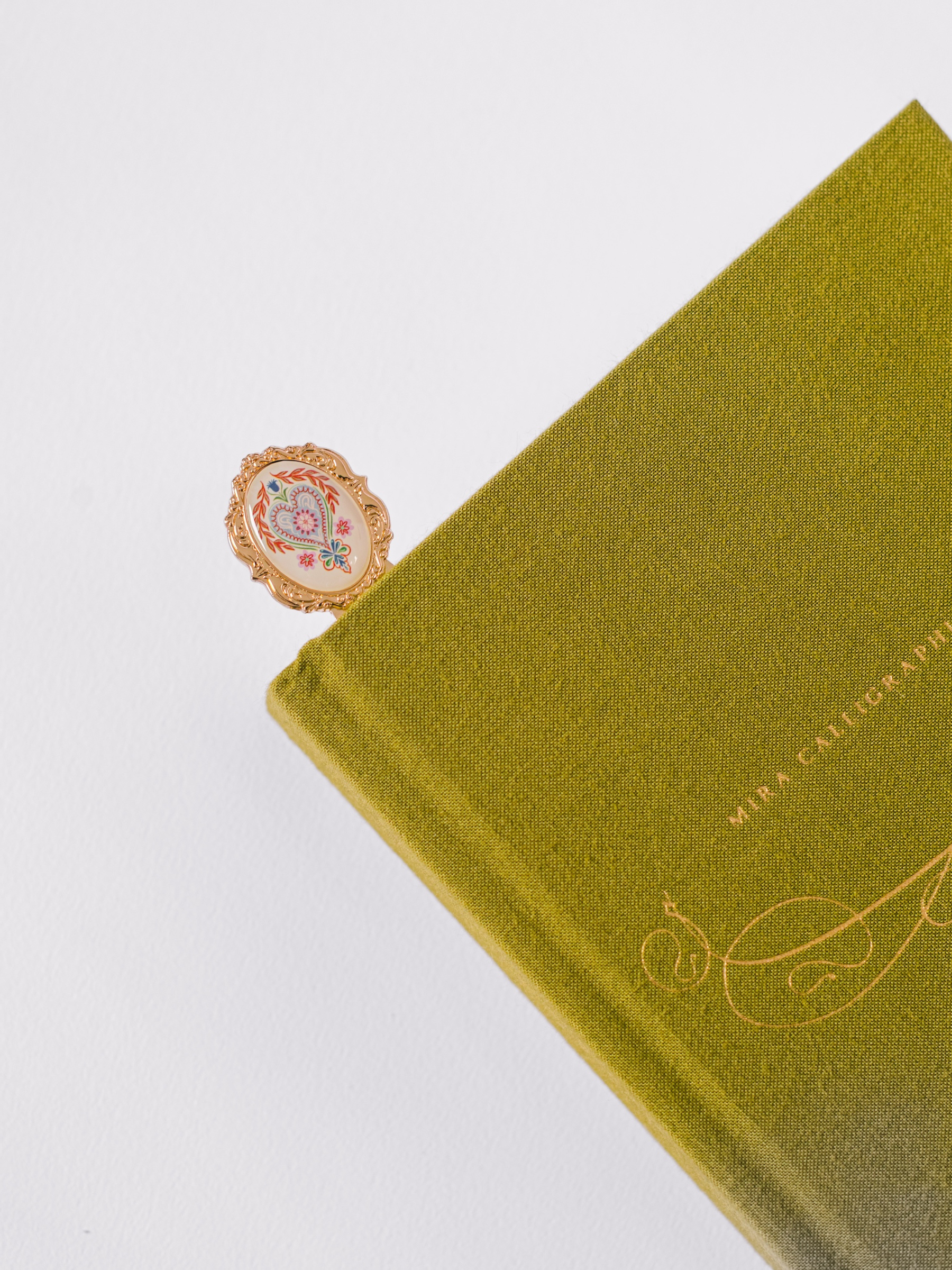 Folk Heart Metal Clip Bookmark