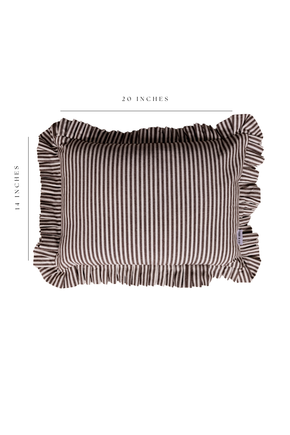 Ruffle Lumbar Pillow Cover