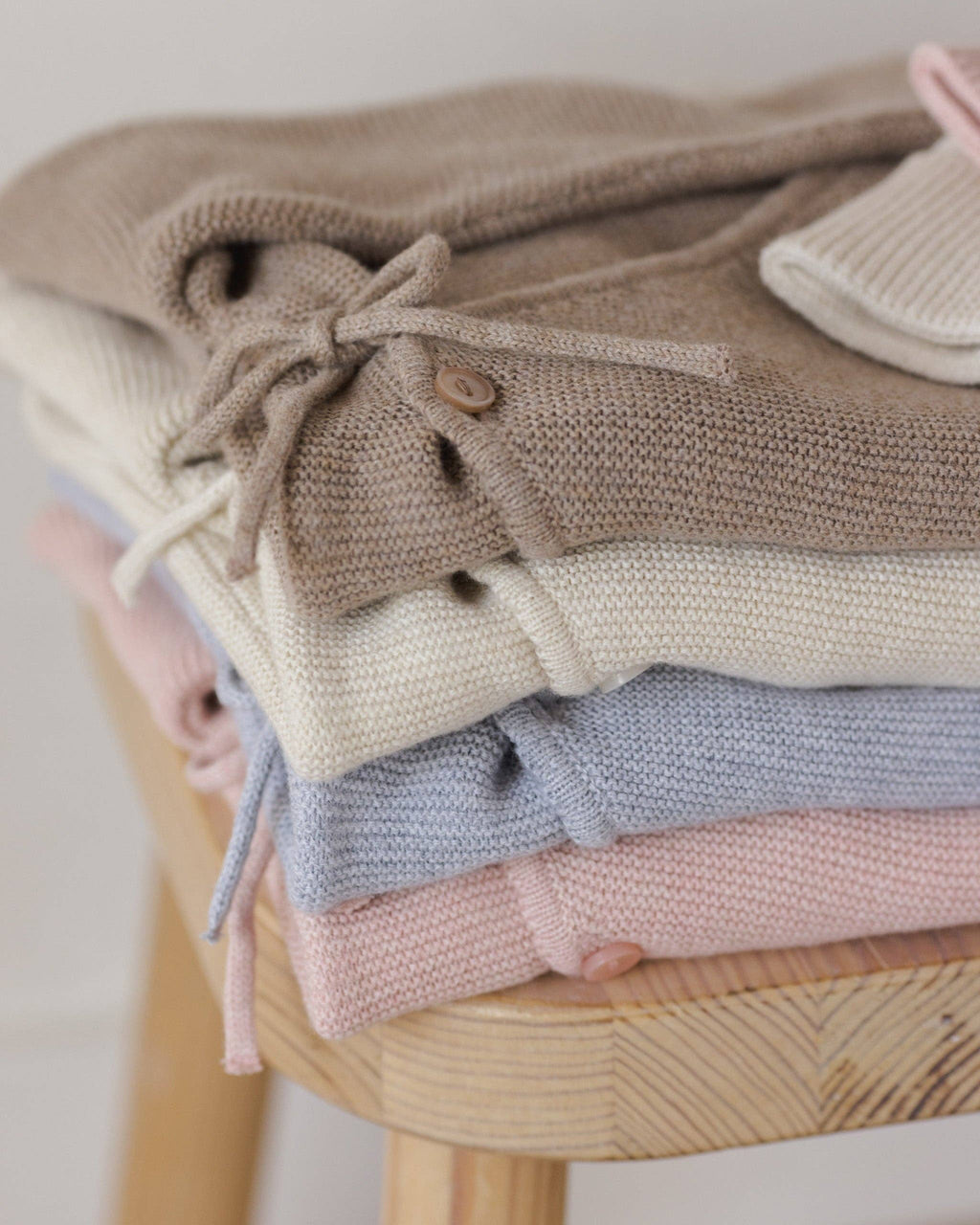 Heathered Rose Wrap Knit Footie