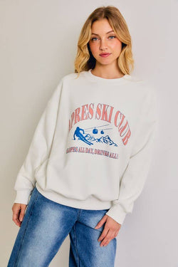 Apres Ski Club' Crewneck Oversized Sweatshirt