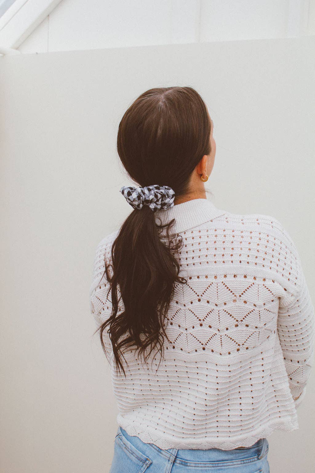 Orca Gingham Oversized Scrunchie