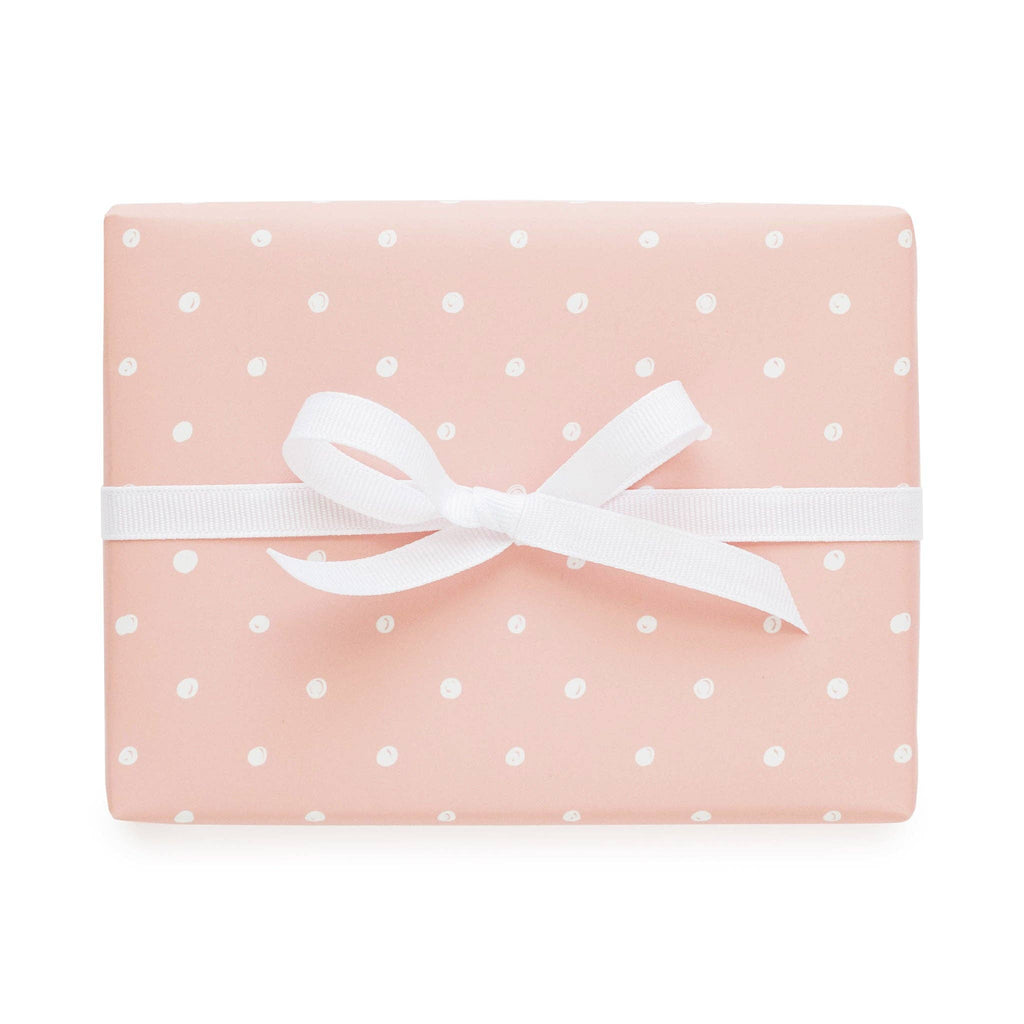 Rose Imperfect Dot Gift Wrap Roll