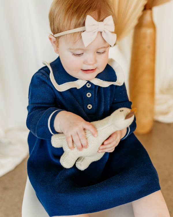 Adeline Ruffle Collar Baby Dress
