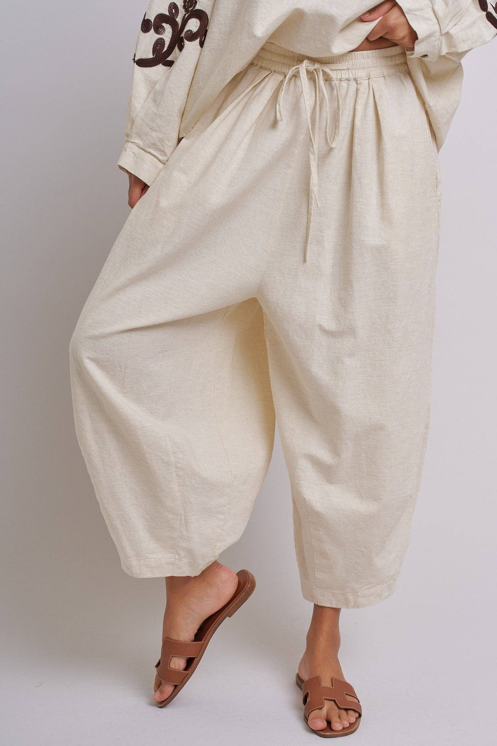 Drawstring Cocoon Pants
