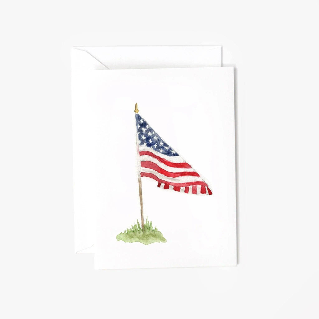 American Flag Mini Enclosure Notecard