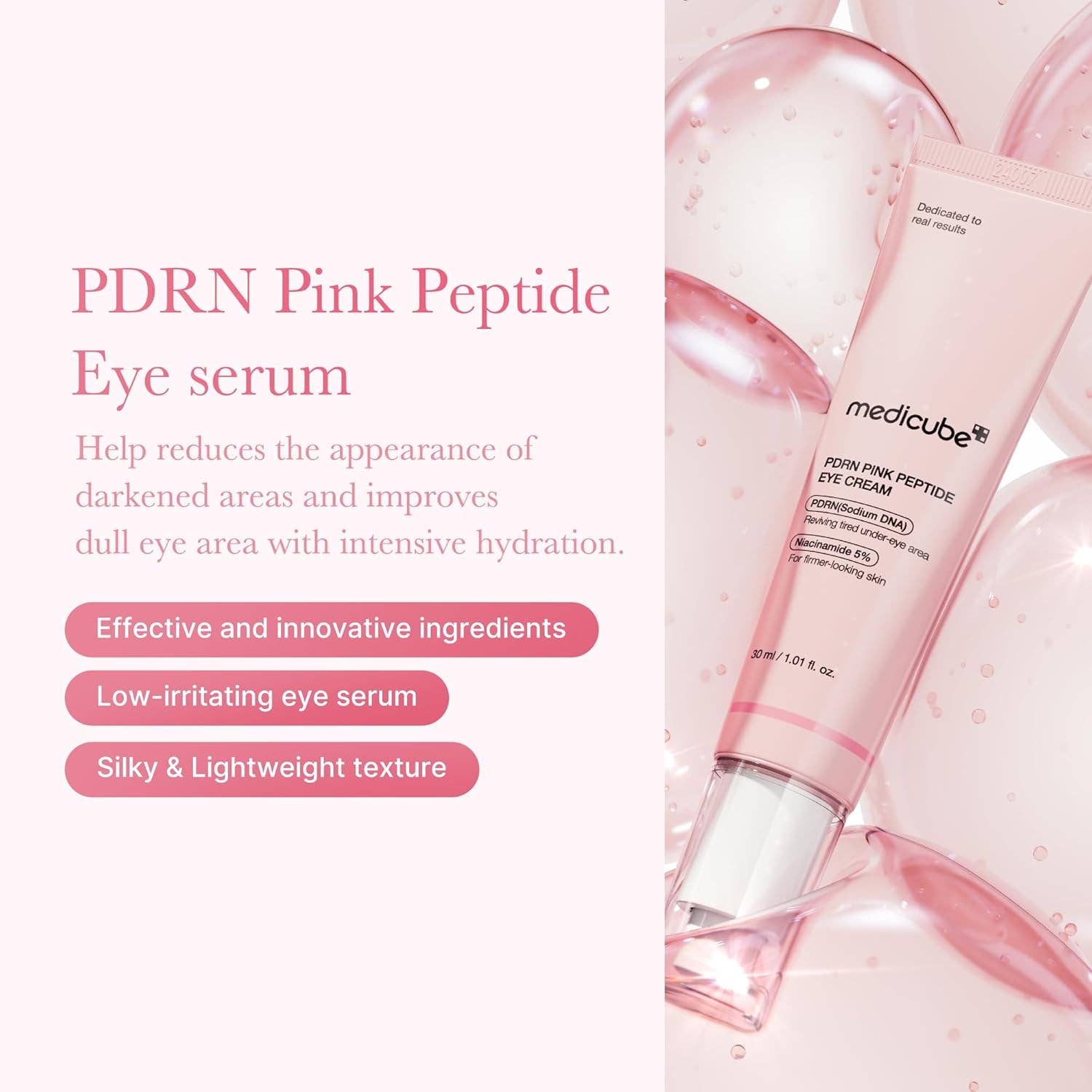 MEDICUBE Salmon DNA PDRN Pink Peptide Eye Cream