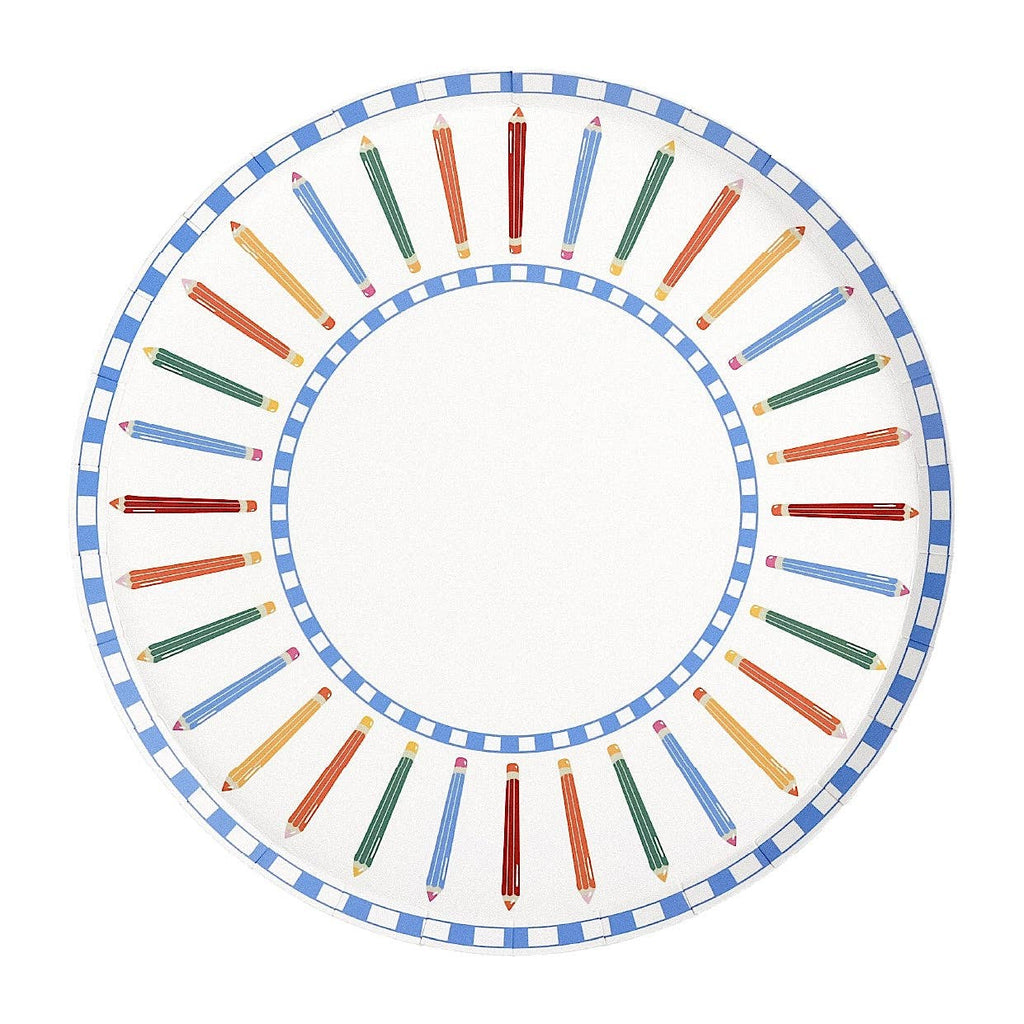 Pencil Dinner Plates
