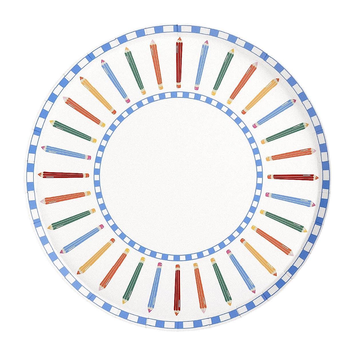 Pencil Dinner Plates