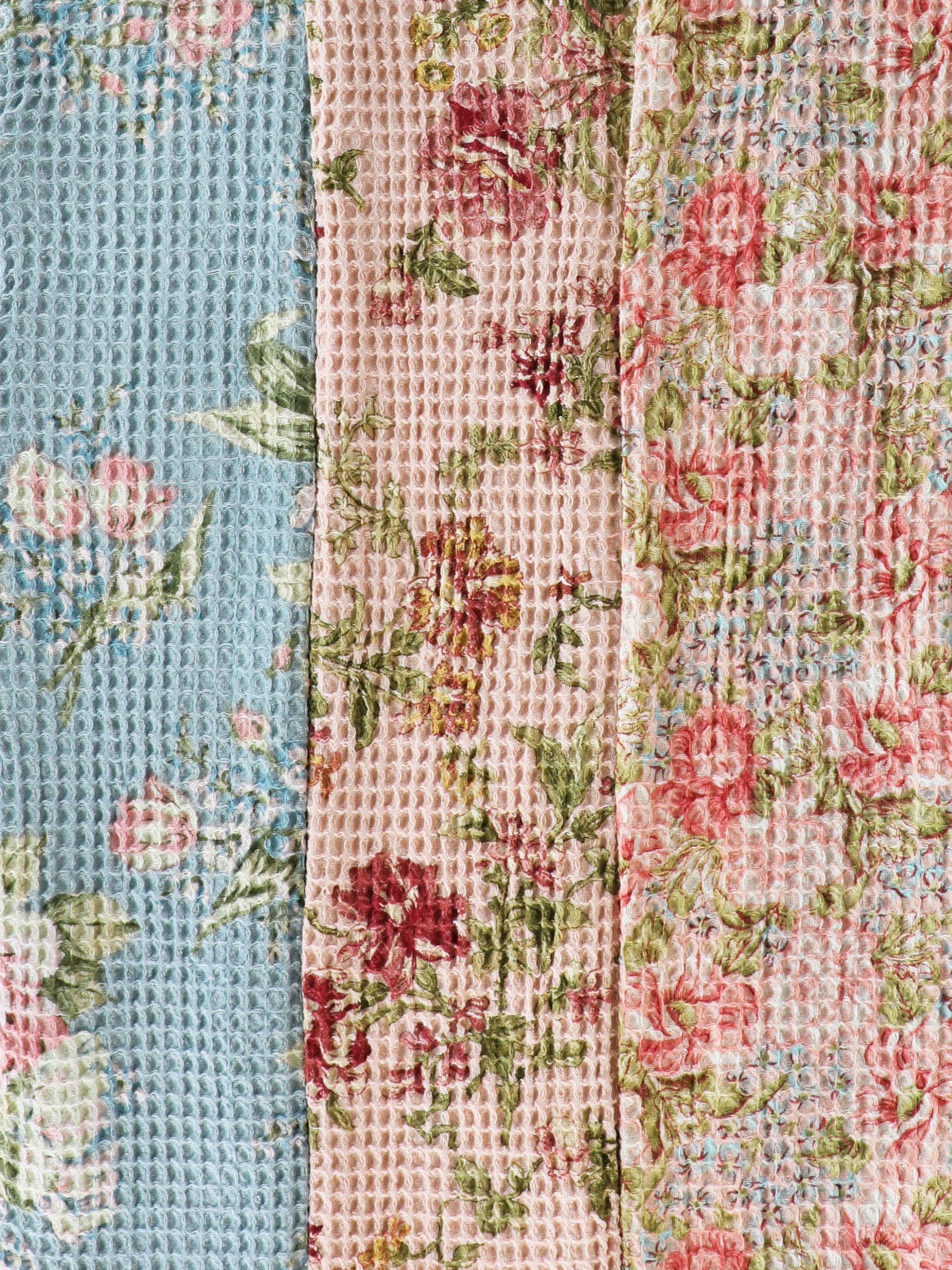 Heirloom Rose Pastel Patchwork Tea Towel