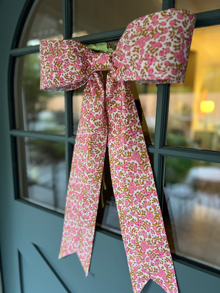 Pink Lady Apples Small Door Bow