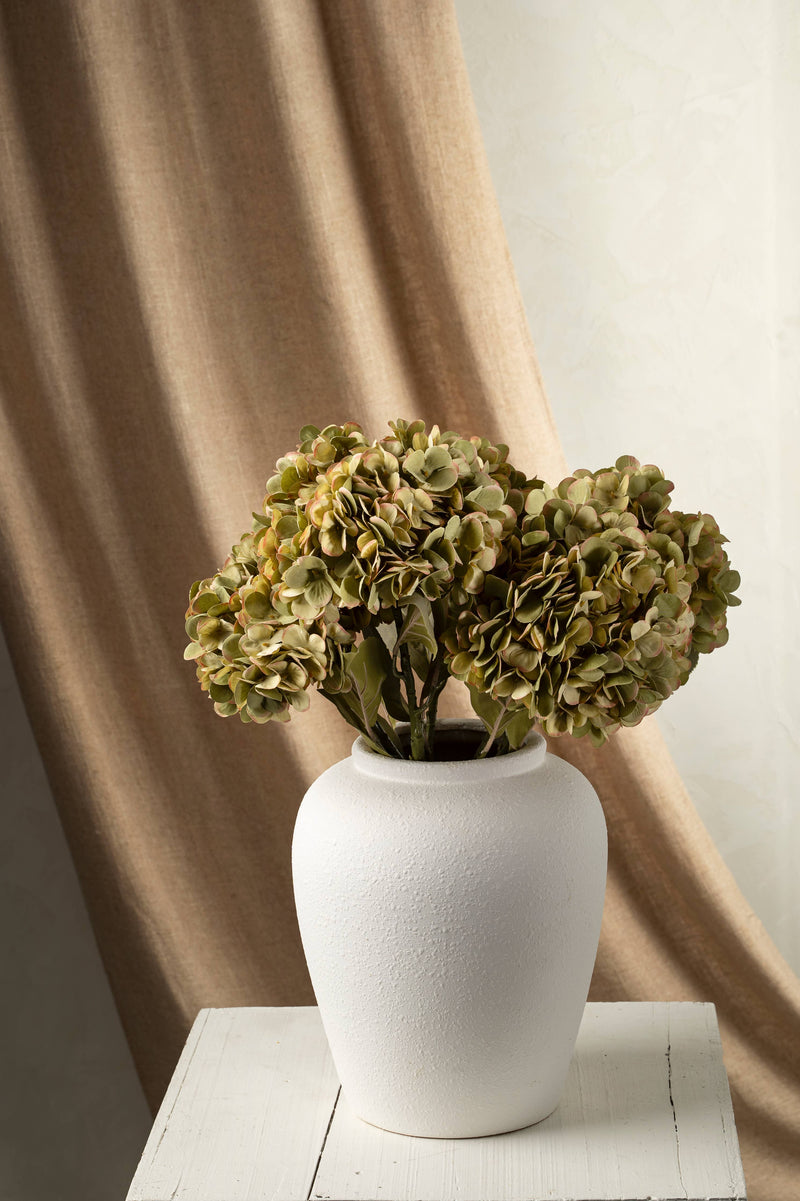 Faded Hydrangea Stem L, Green