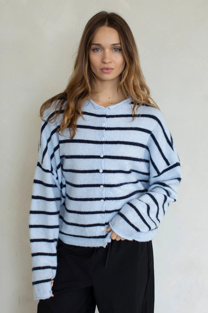 Cabana Striped Piper Cardigan