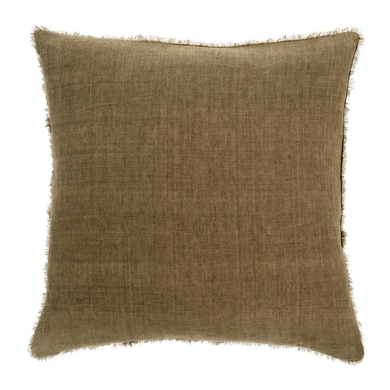 24x24 Lina Linen Pillow Fennel