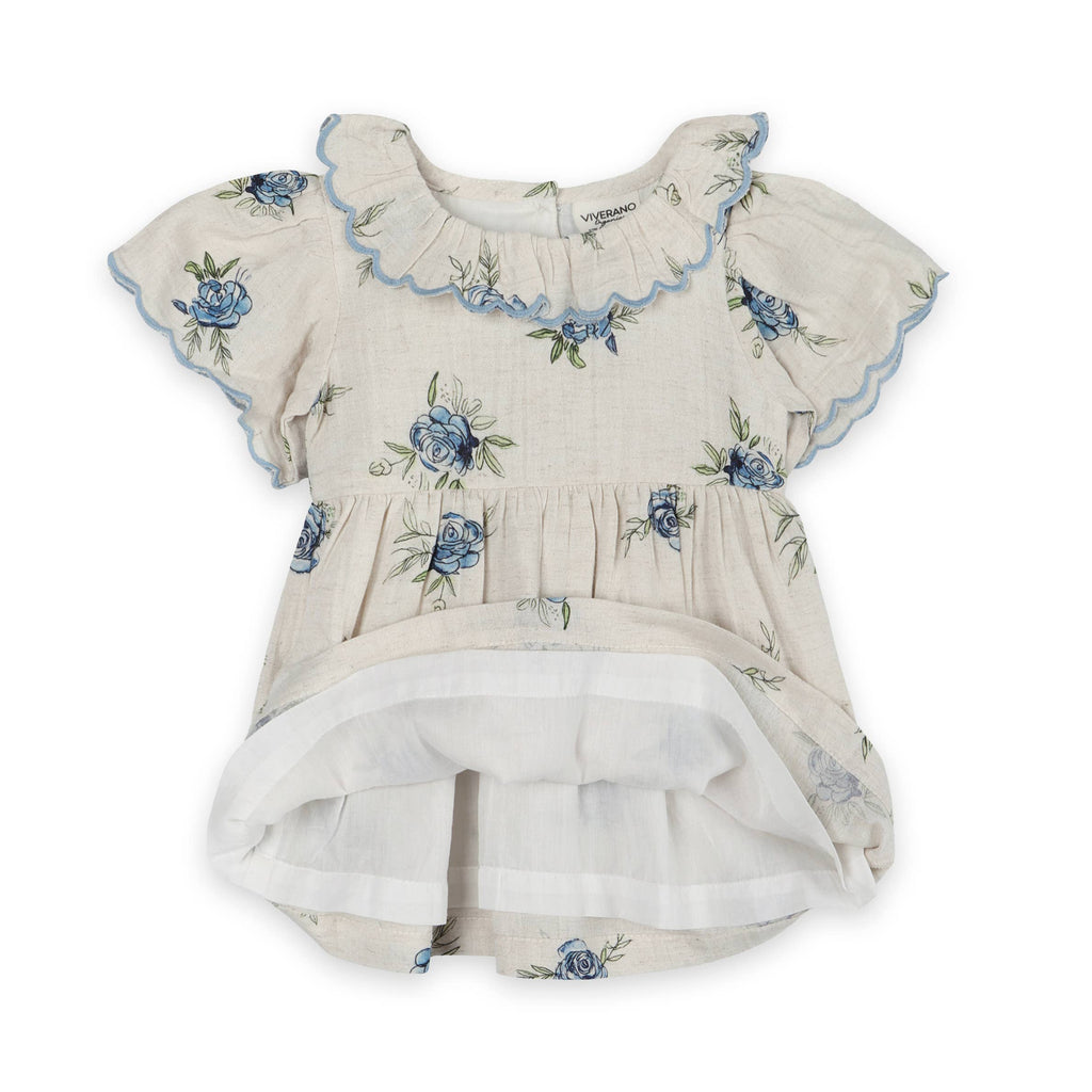 Katarina Floral Baby Dress + Bloomer Set