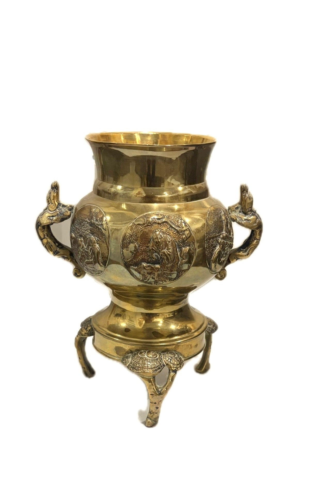 Asian Brass Vase