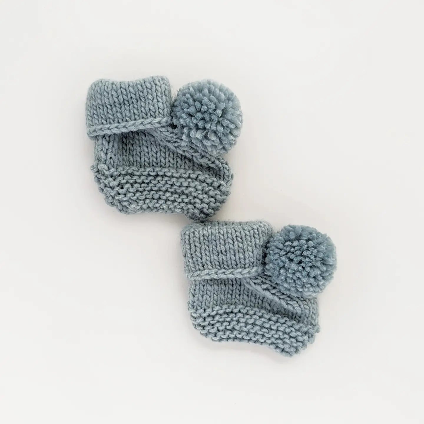 Garter Stitch Baby Booties