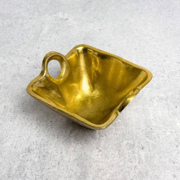 Rough Gold Serving Bowl