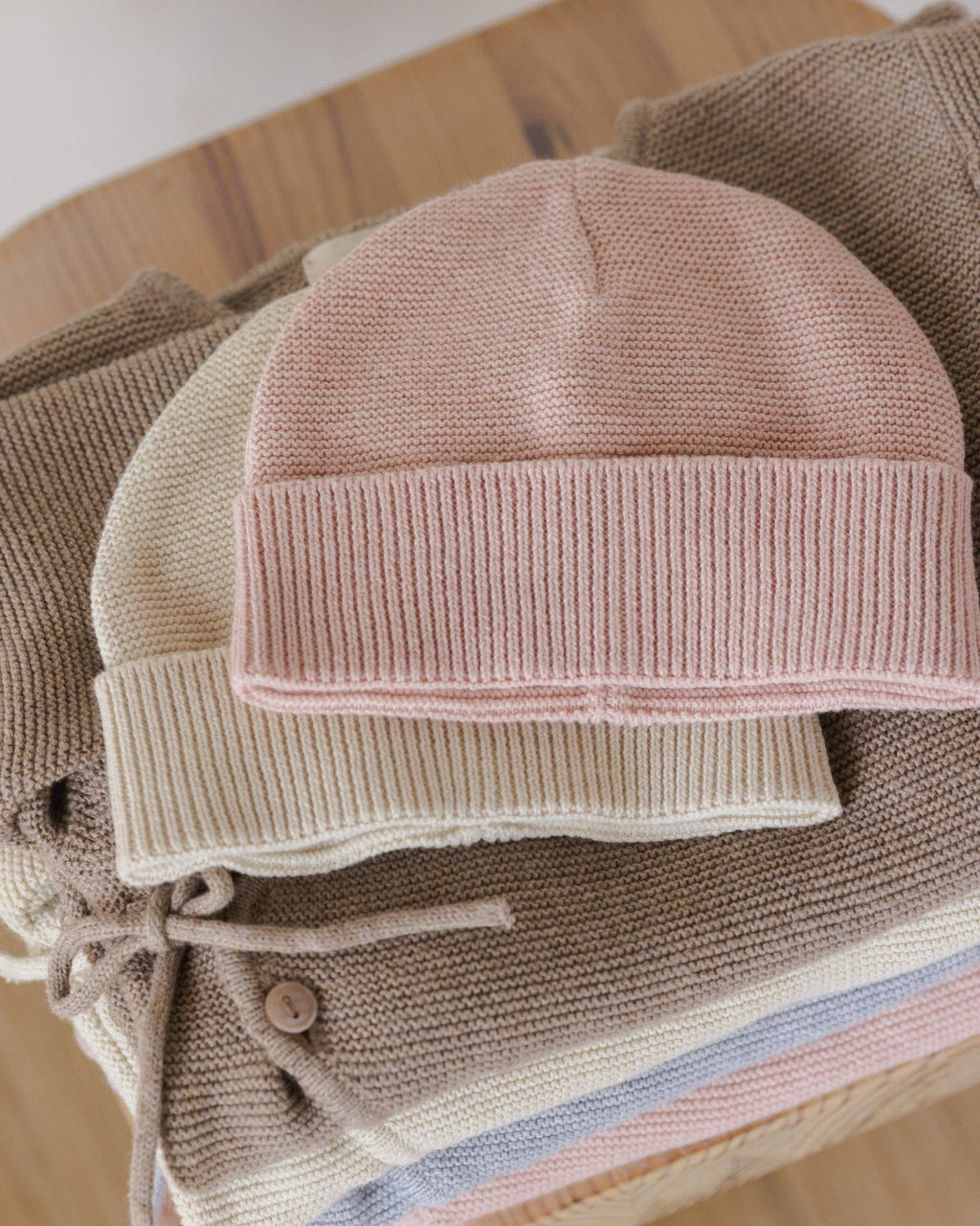 Heathered Rose Baby Beanie