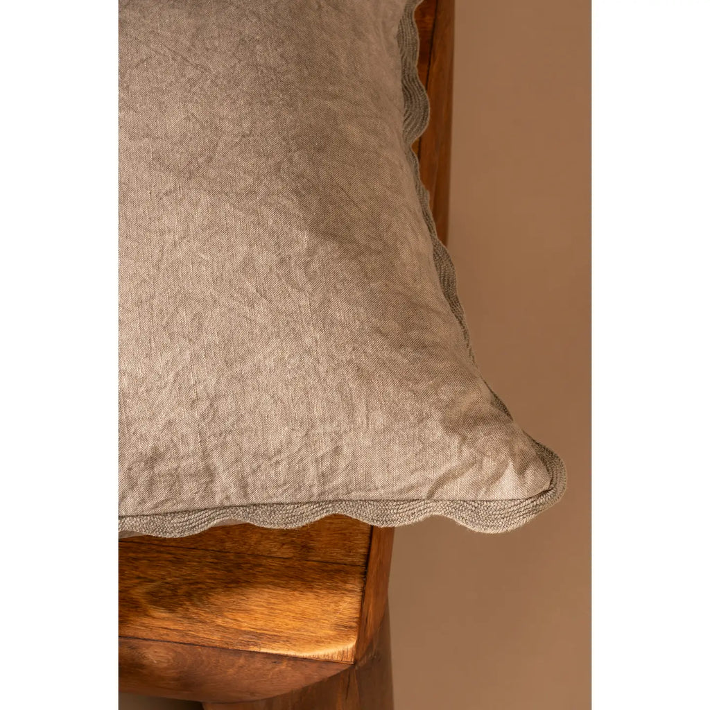 Scalloped Edge Pillow