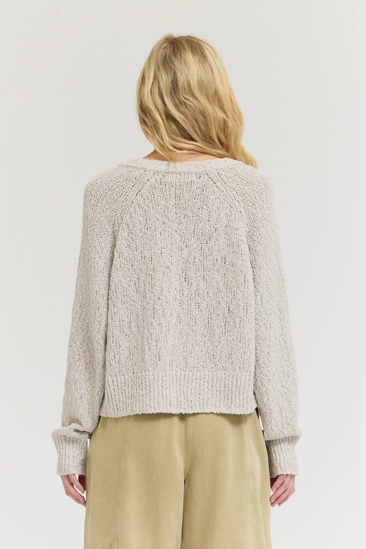 Textured Vneck Cardigan