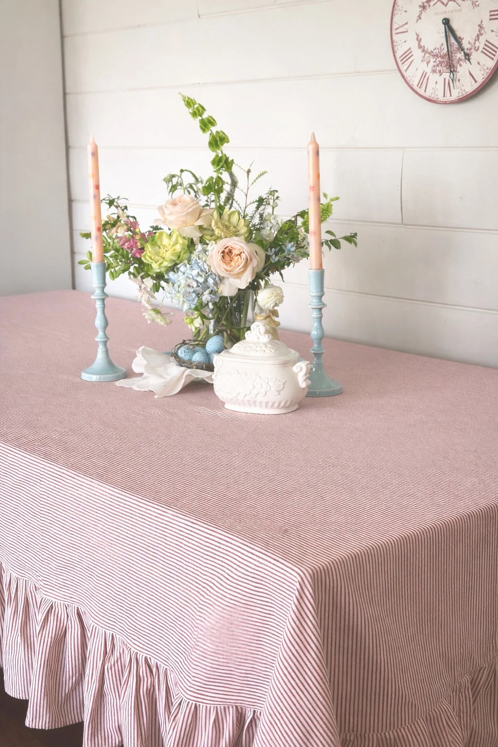 Heritage Ticking Stripe Tablecloth