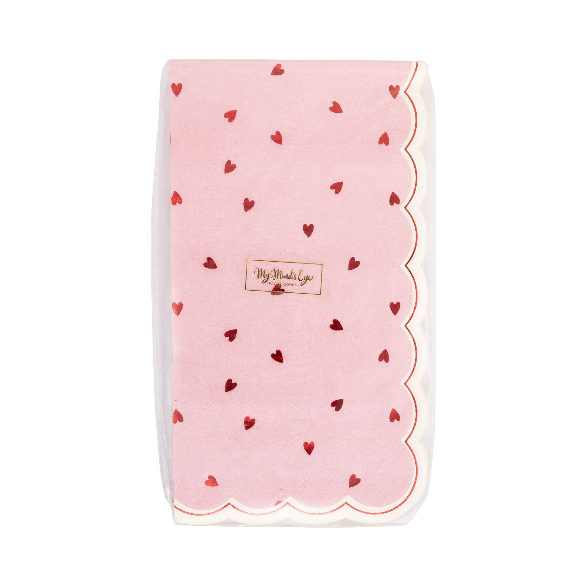 Scattered Hearts Dinner Napkins