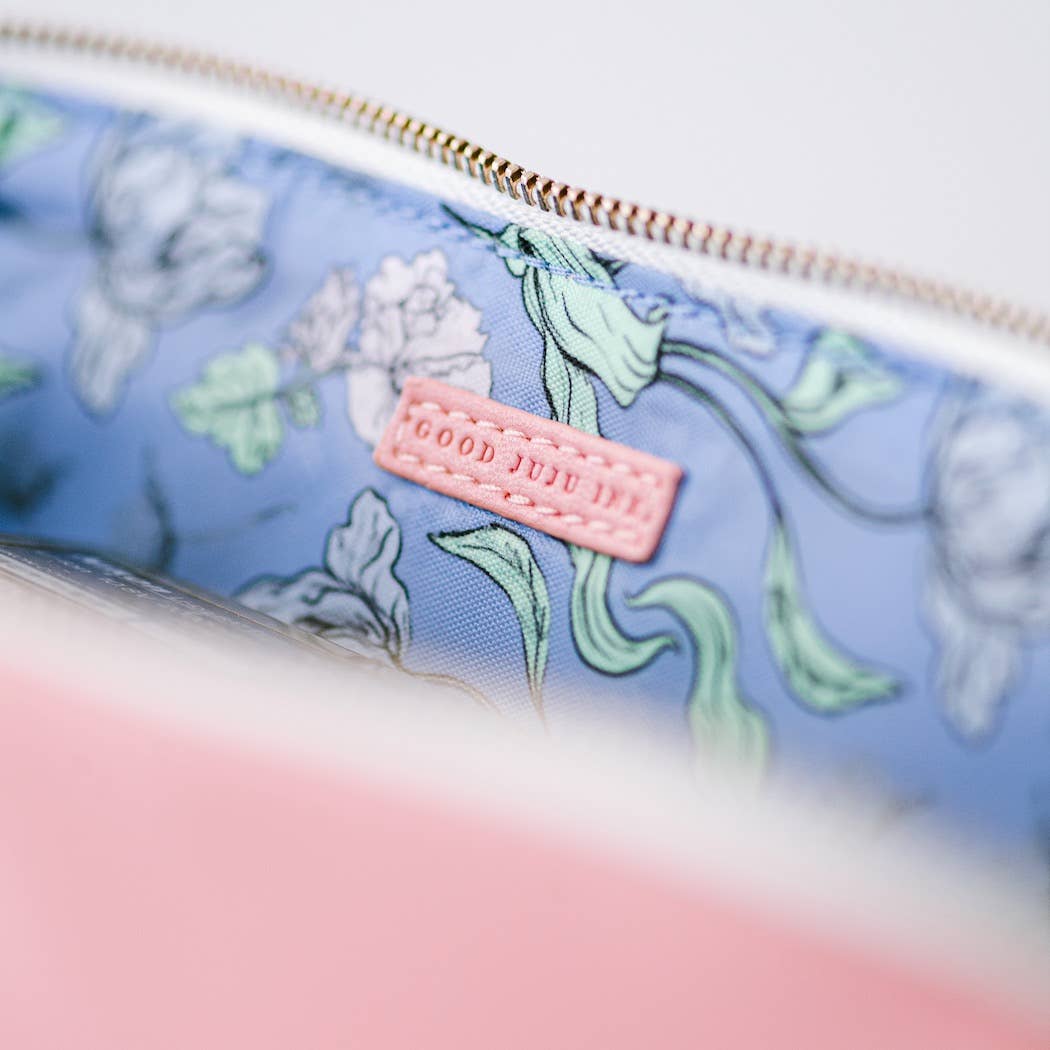 Rose Pink Luxe Slim Pencil Pouch