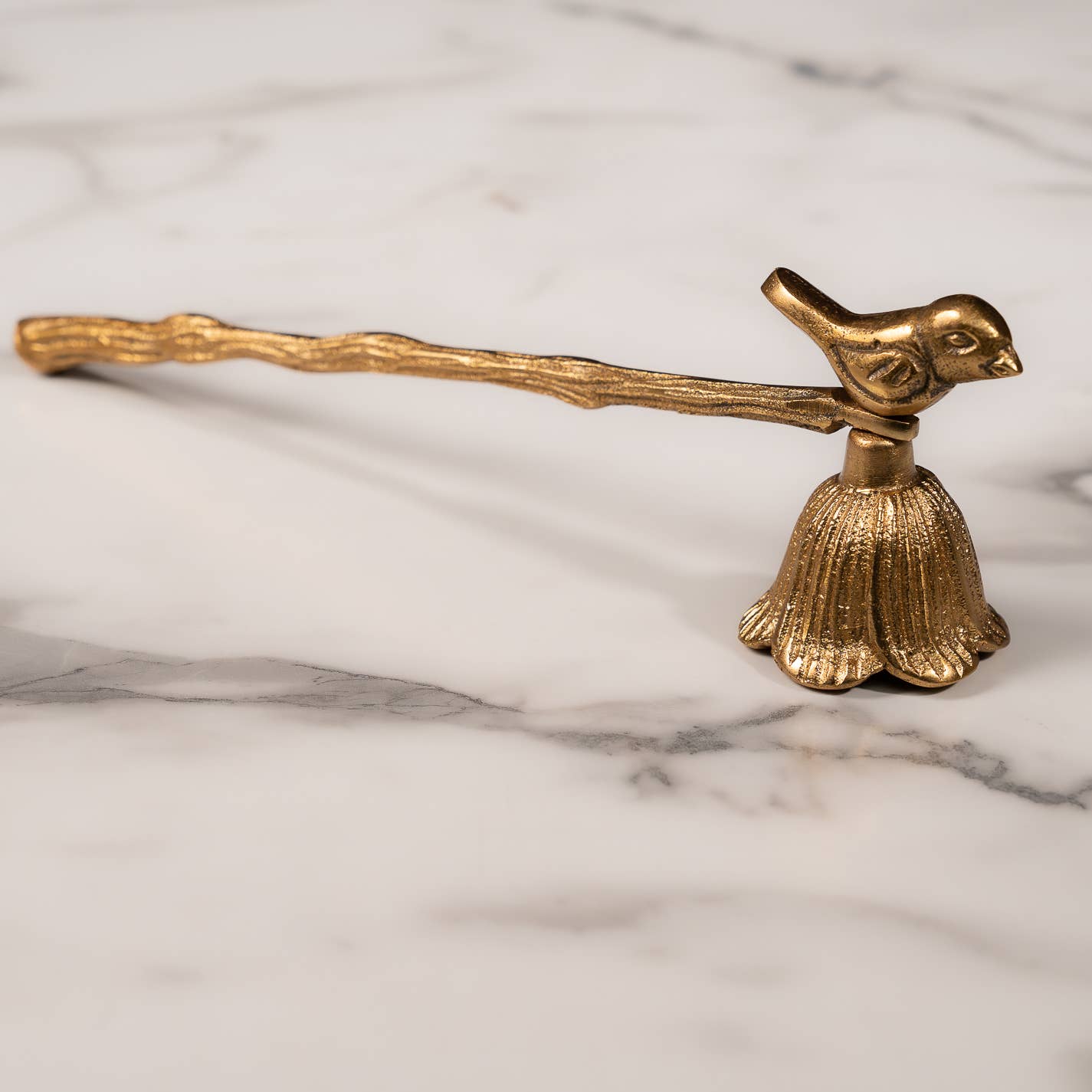 Textured Gold Bird Snuffer