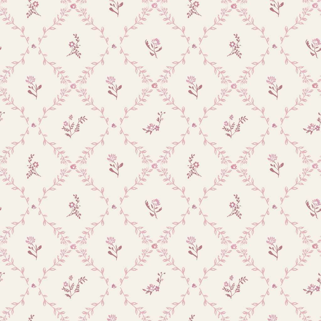 Mauve Lattice Muslin Blanket