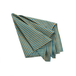 Stripe Block Print Napkin, Sky