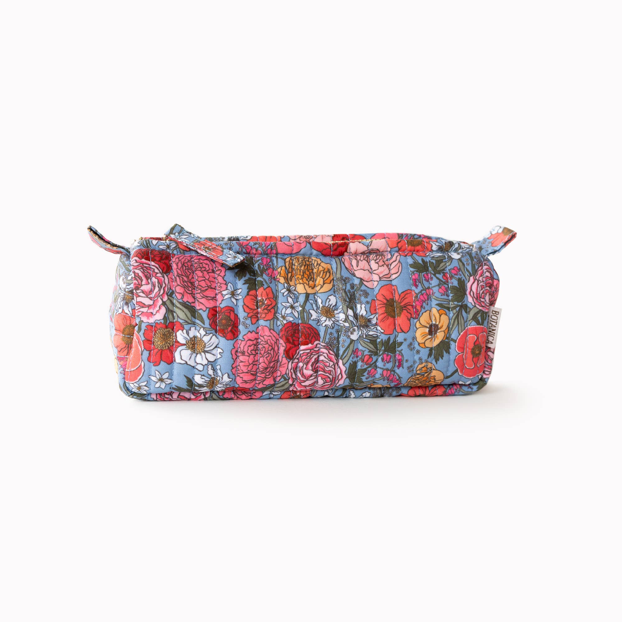 GARDEN FLORA | Cotton Quilted Pencil Pouch