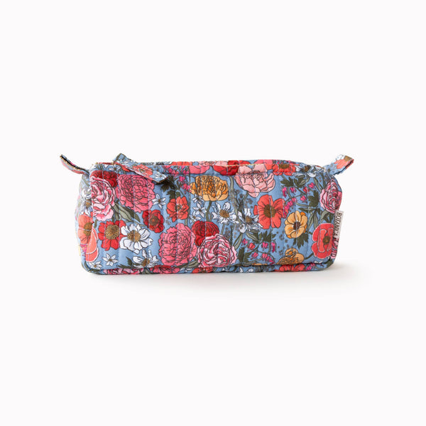 GARDEN FLORA | Cotton Quilted Pencil Pouch