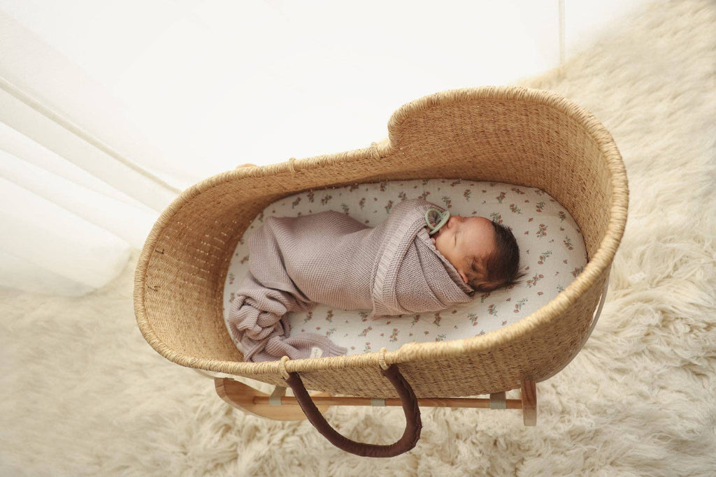 Heritage Knit Swaddle Baby Blanket