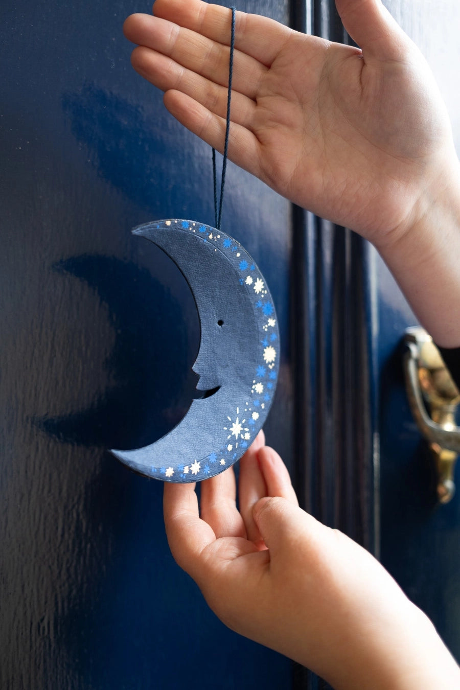 Midnight Man on the Moon Paper Ornament