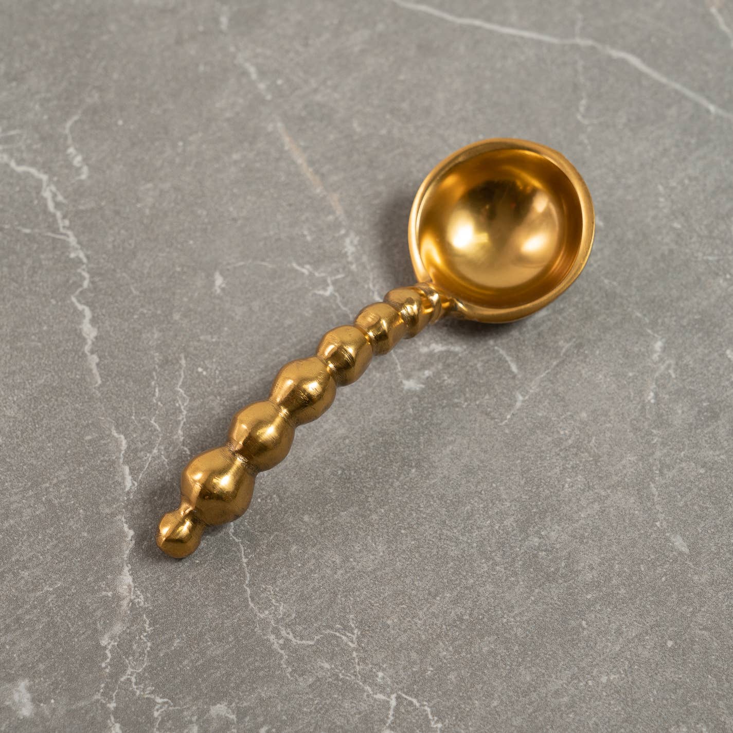 Gilded Beaded Handle Spoon