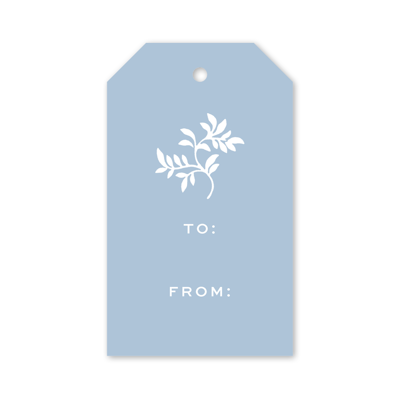Ghost Blossom Blue Gift Tags