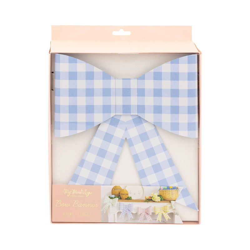 Gingham Bow Banner