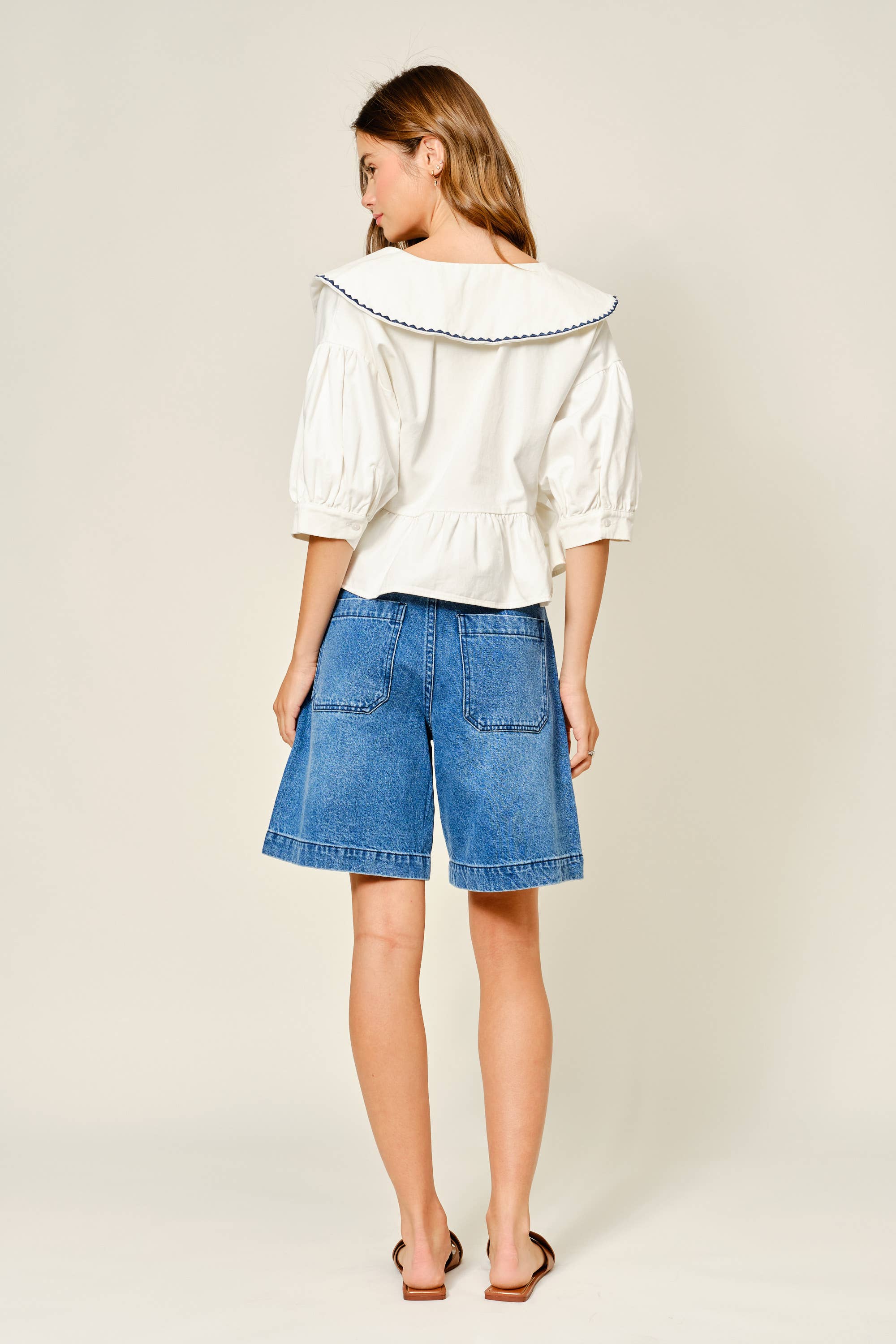 A Line Bermuda Shorts