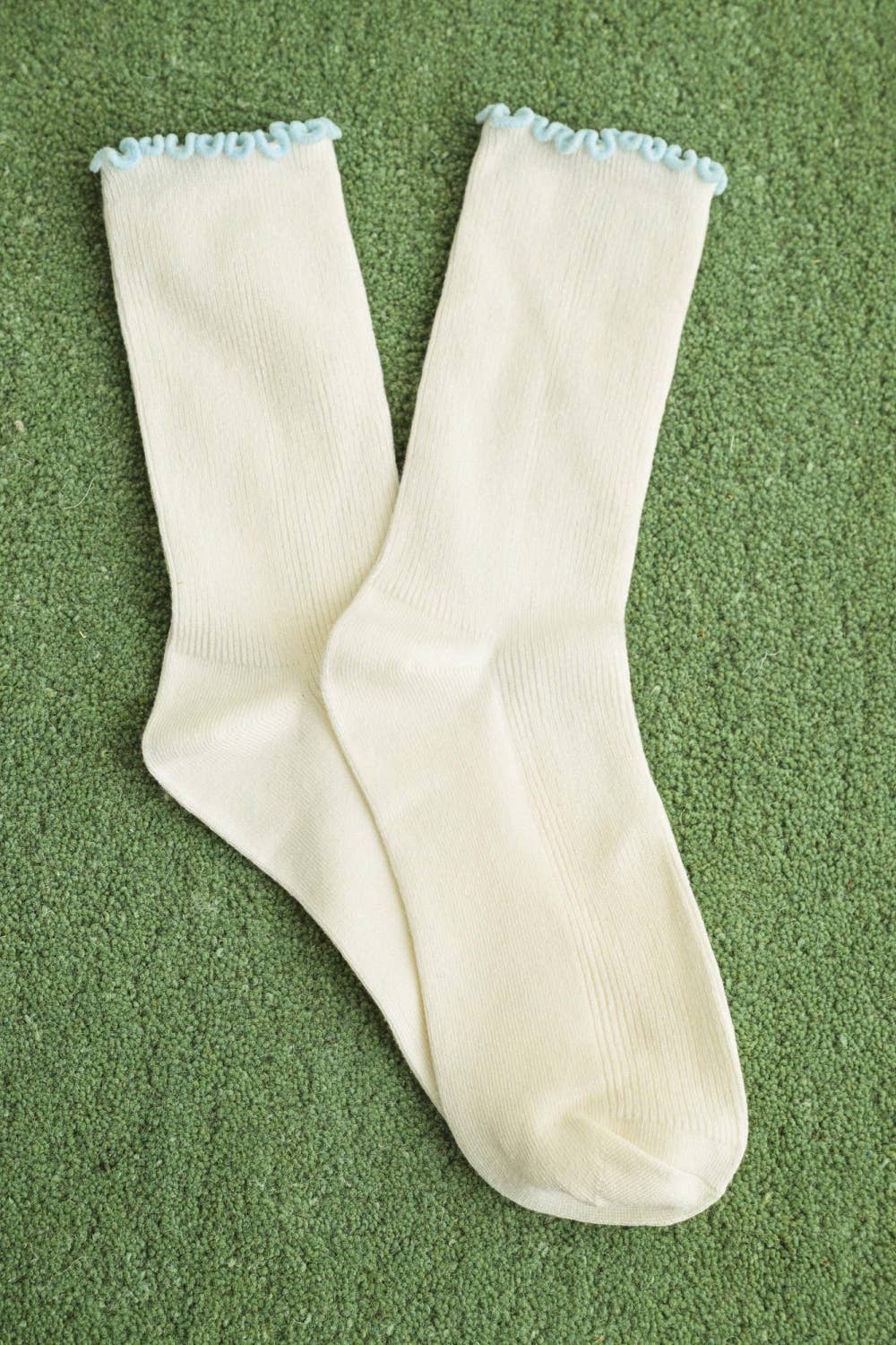 Fringe Crew Socks