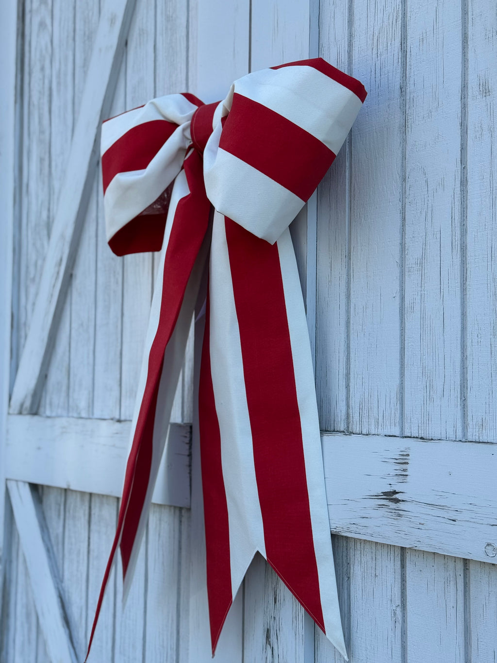 Red & White Large Stripe