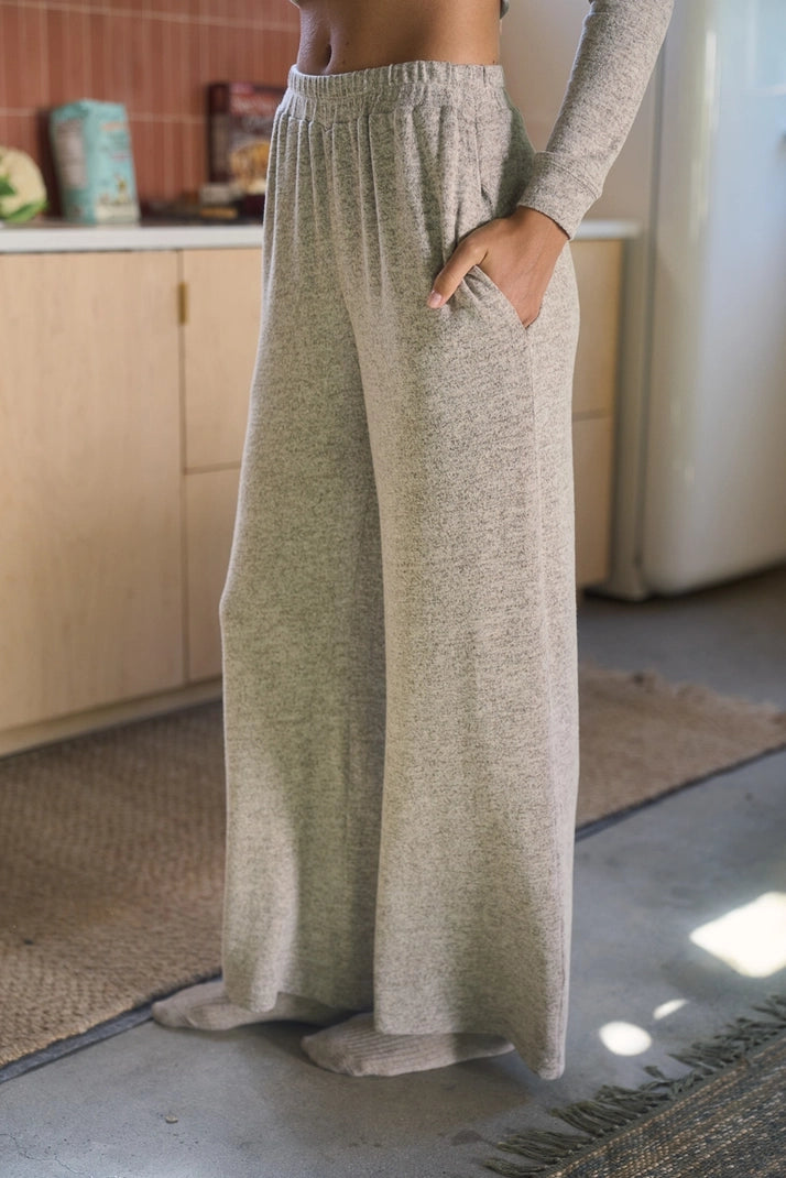 Brushed Knit Relaxed Lounge Pants