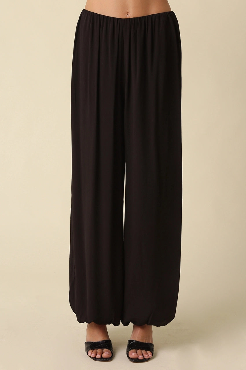Daisy Wide Leg Bubble Hem Pants