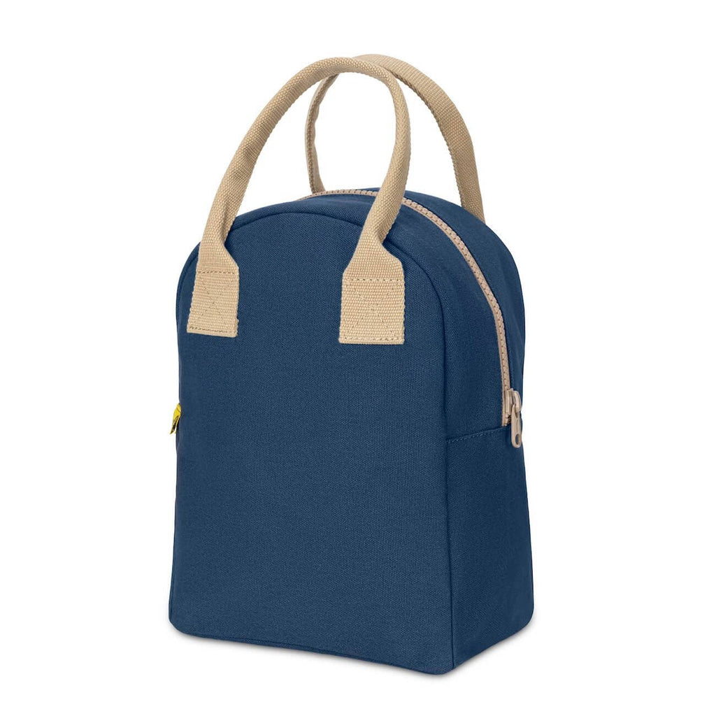 Classic Navy Zipper Lunch Bag