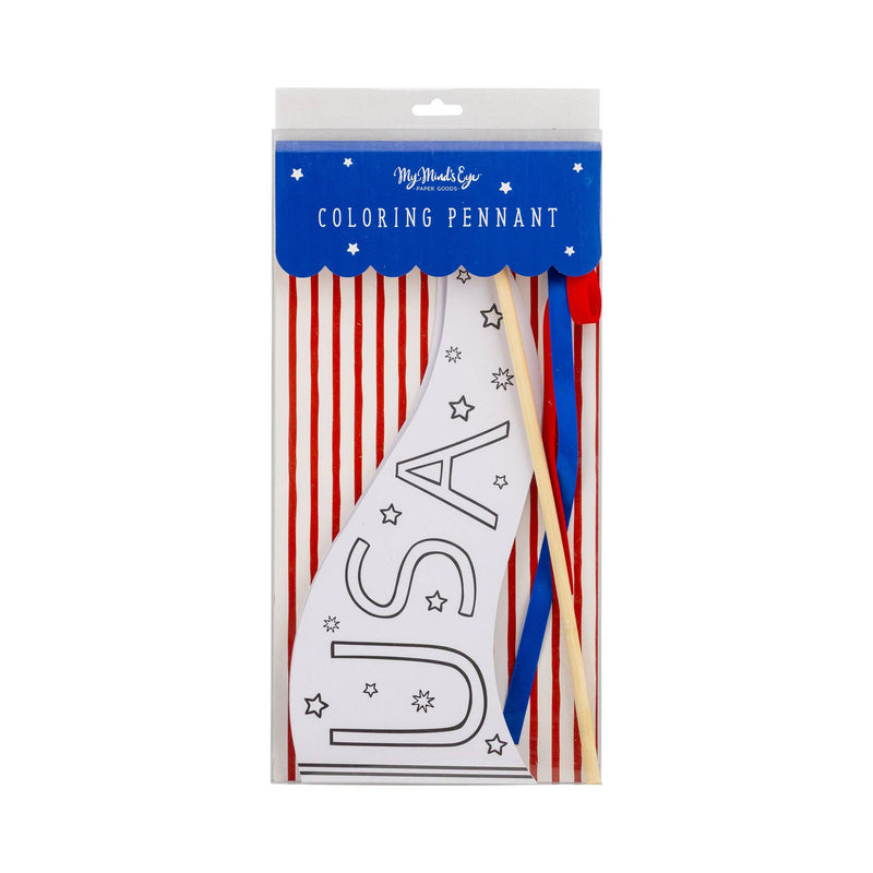 Cardstock Coloring Pennant