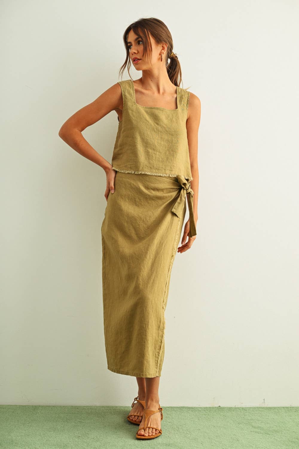 Raw Hem Top