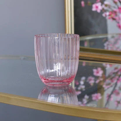 VIDA Acrylic Double Old Fashioned Pink Glass